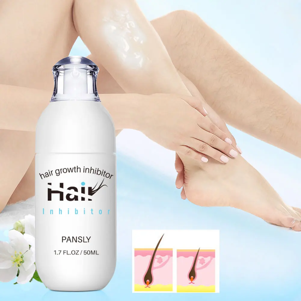 

Pansly Hair Growth Inhibitor Oil Hair Removal Cream Permanent Depilatory Body Face Hair Remover Moisturizing Firming Eye Care