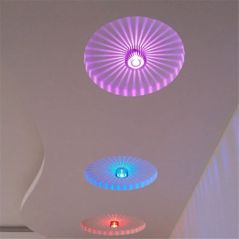 Горячая XD-3W Красочные RGB Подсолнух настенный светильник современный Led освещение
