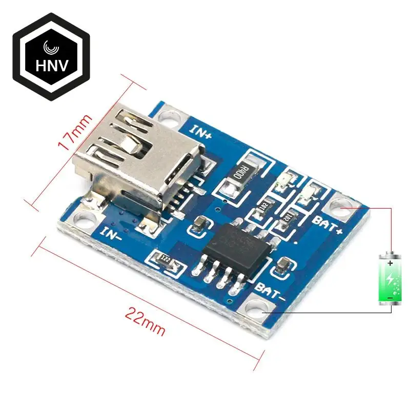 

5pcs TP4056 1A Lipo Battery Charging Board Charger Module lithium battery DIY Mini USB Port