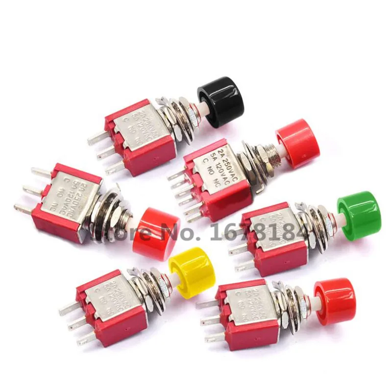 100 шт. 3 контактный флейта 6 мм миниатюрный мгновенный автоматический