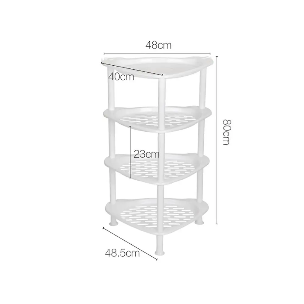 

Multi Layers Bathroom Storage Shelf Hollow Corner Tripod Plastic Toilet Supplies Washbasin Storage Racks Bathroom Organizer