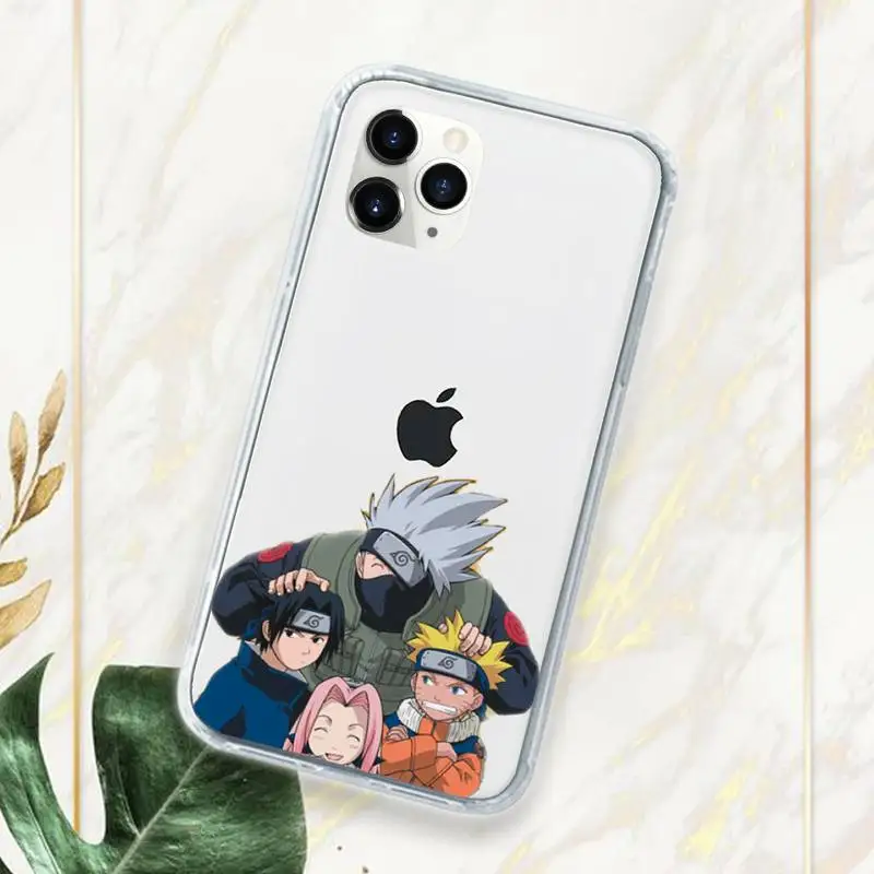 

naruto Anime Kakashi Uchiha Itachi Phone Case Transparent for iPhone 11 12 mini pro XS MAX 7 8 6 6S Plus X 5S SE 2020 XR