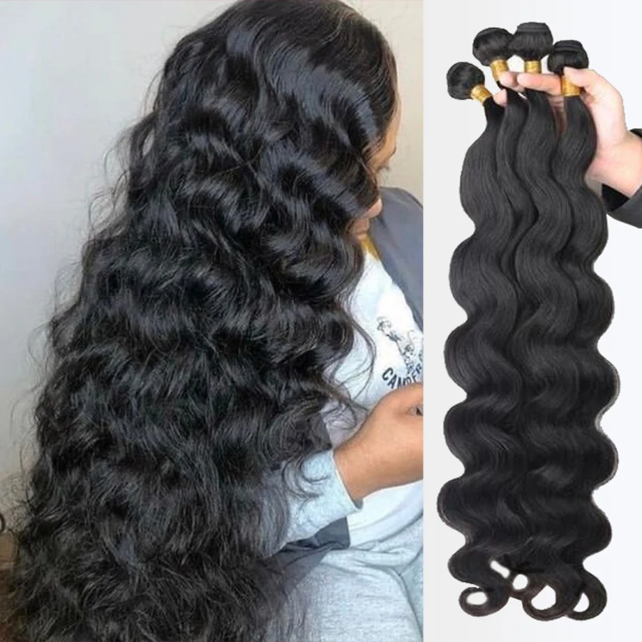 Волнистые пряди для наращивания 100% человеческие волосы бразильские Remy