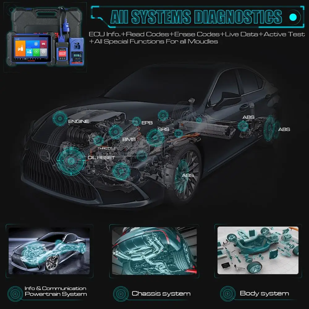 Инструмент диагностики Autel MaxiIM IM608 OBD2 обновление программирования IMMO Key IM508 + MK908 |