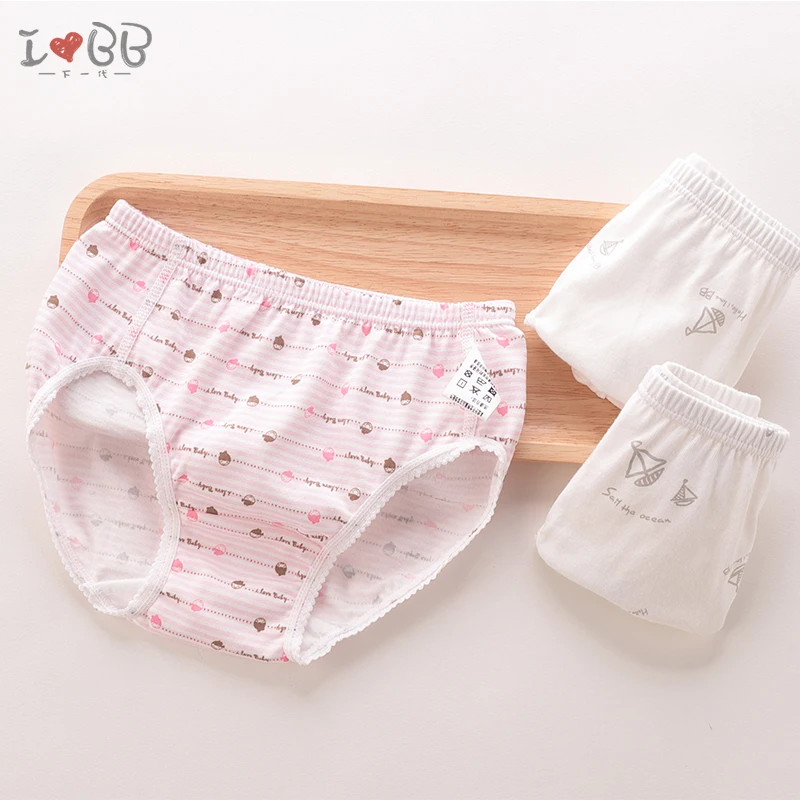Комплект из 3 предметов трусики для девочек детские трусы девушек милые