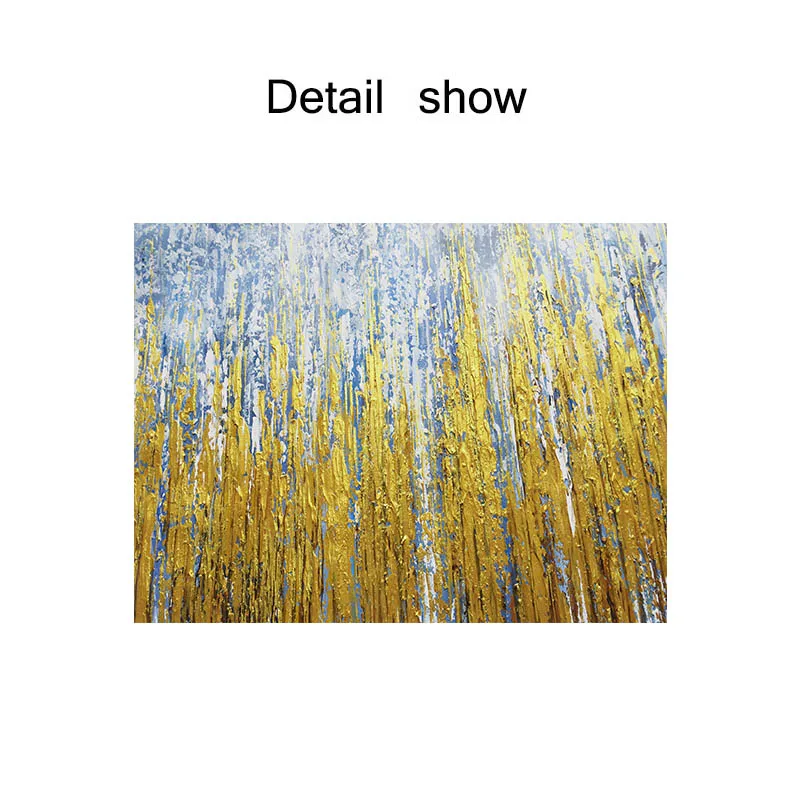 

Gold abstract canvas paintings wall art pictures for living room home hallway wall acrylic texture caudro quadros decoration