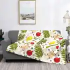 Дорожное одеяло Sukkot с узором для кондиционирования воздуха, портативное одеяло Sukkot Judaic праздничное традиционное одеяло Etrog Lulav Hadas Arava