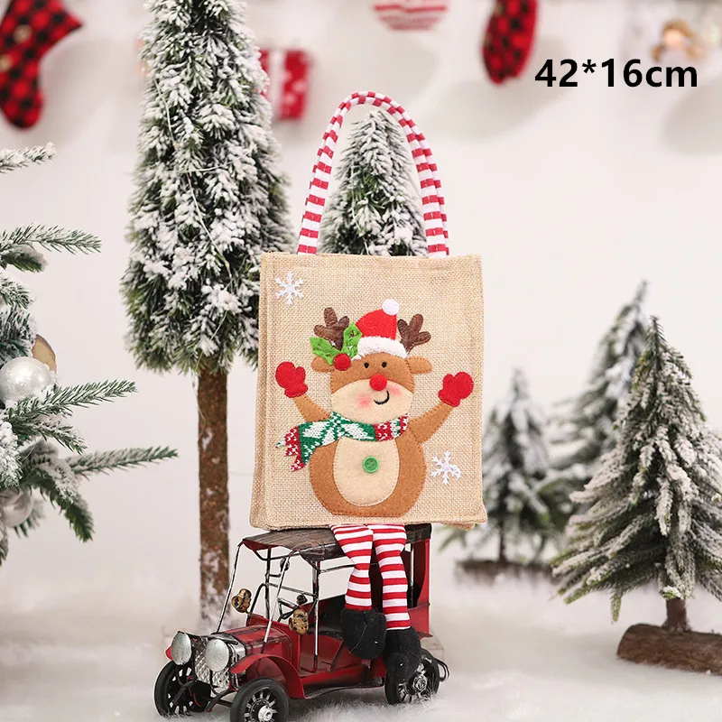

Santa Sacks Elk Bag Candy bag Christmas Gift Bags Christmas Decorations for Home New Year 2022 Presents Natal Xmas Noel Gift