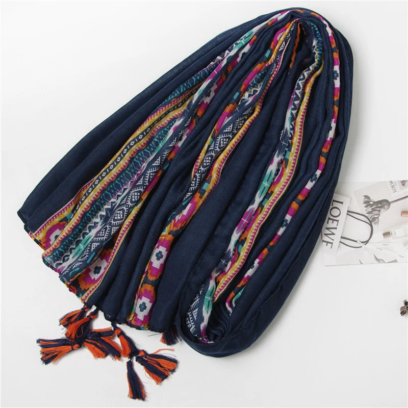 2020 шарф с геометрическим принтом шаль для женщин дизайнерский длинный головной