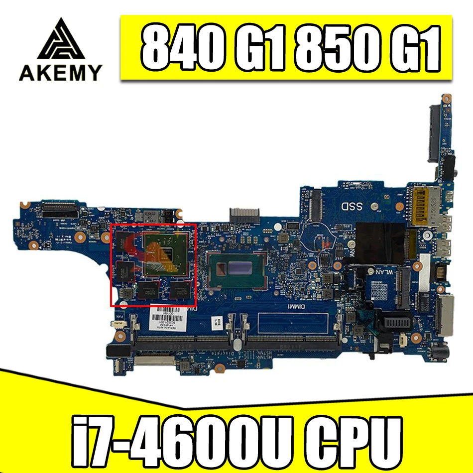 

Для HP 840 для HP EliteBook 840 G1 850 G1 материнская плата для ноутбука 802518-601 802518-501 802518-001 с фотографией 100% полностью протестирована