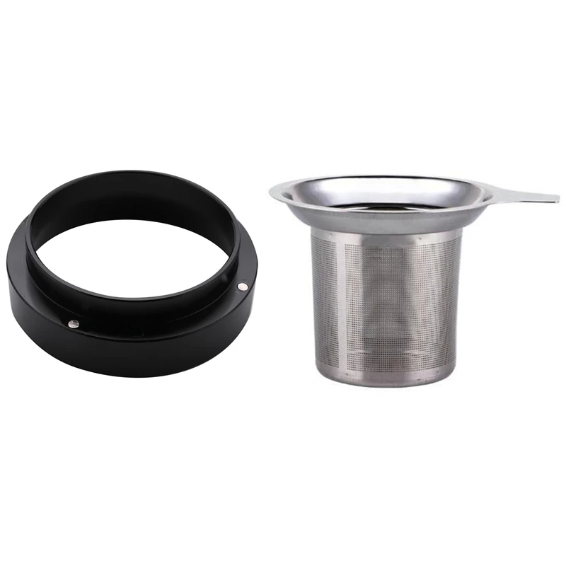 

Интеллектуальное Дозирующее кольцо из алюминия для пивоваренной чаши, кофейного порошка с многоразовым ситечком из нержавеющей стали