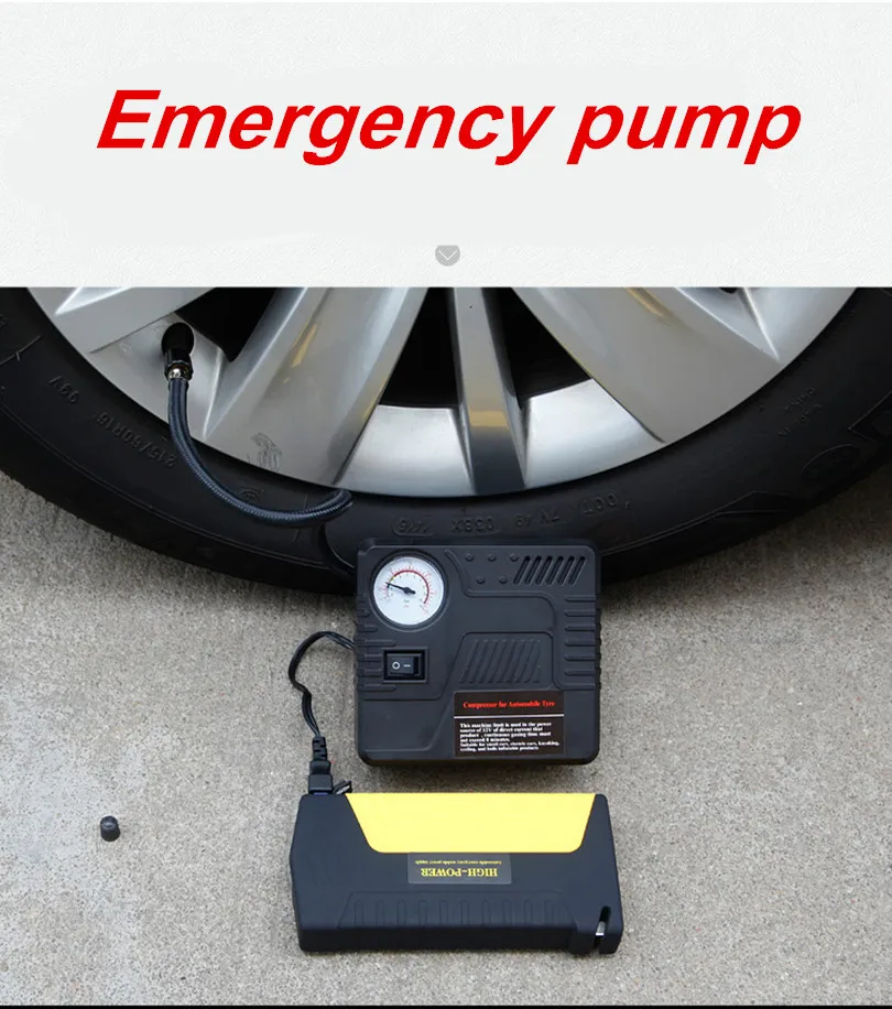 Портативный автомобильный воздушный насос электрический компрессор для шин 12 В