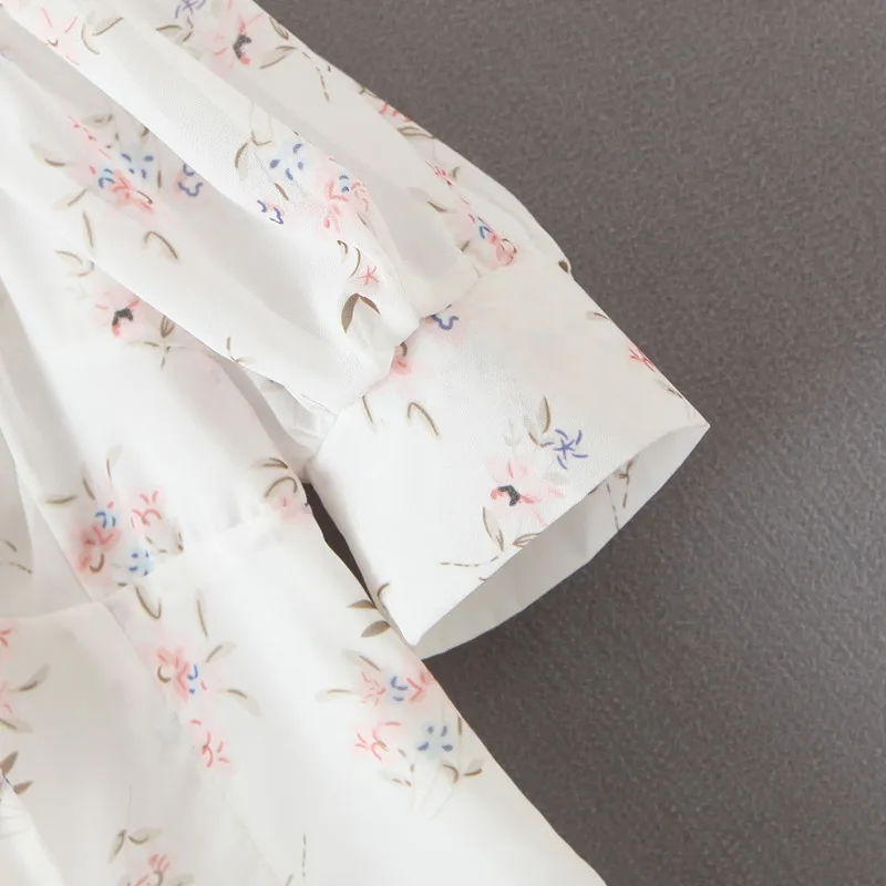 Женское летнее платье с квадратным вырезом коротким рукавом | Женская одежда