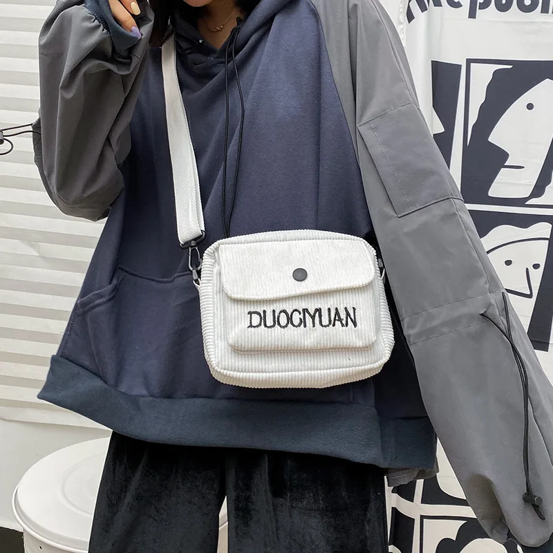 Женская сумка сумки мессенджеры новинка 2019 модная Вельветовая Повседневная