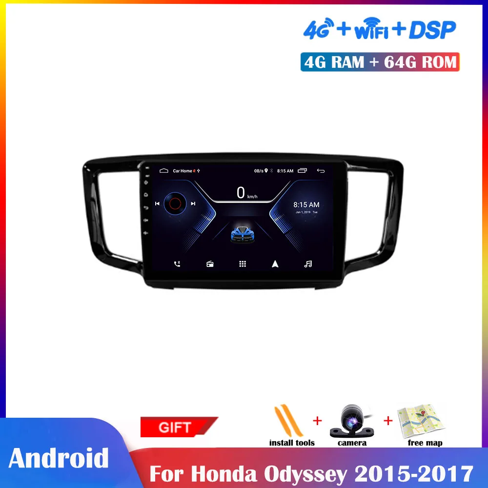 9 インチandroidのマルチメディアプレーヤーホンダオデッセイ 15 17 Gpsナビゲーションwifi Bluetooth Dsp車画面fm Leather Bag