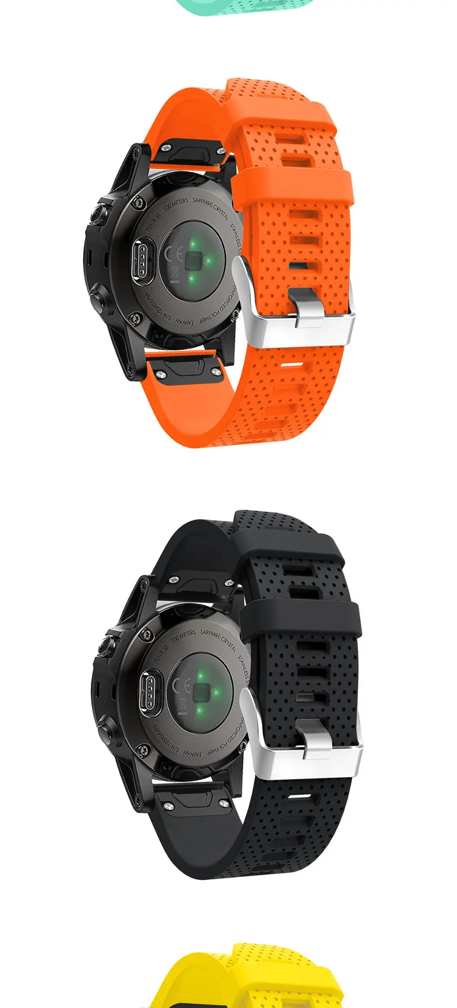 26 22 20 мм ремешок для часов Garmin Fenix 5 5X 5s 3 HR для Fenix 6X6 6S Pro Watch Quick Release силиконовый ремешок Easyfit