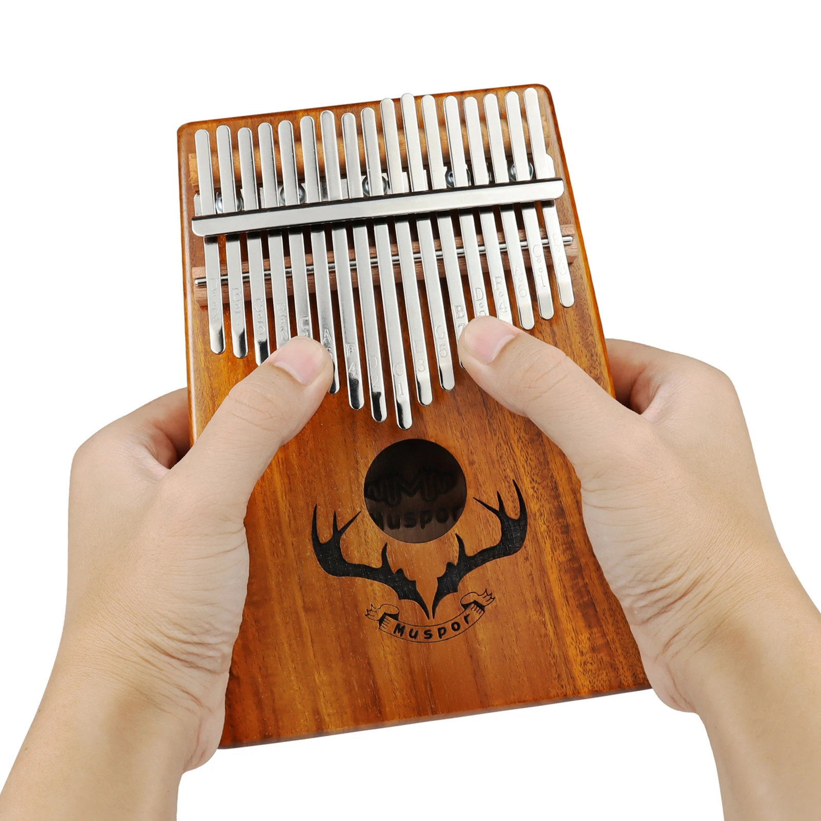 Профессиональное пианино Kalimba 17 клавиш большой палец с тюнером молоток