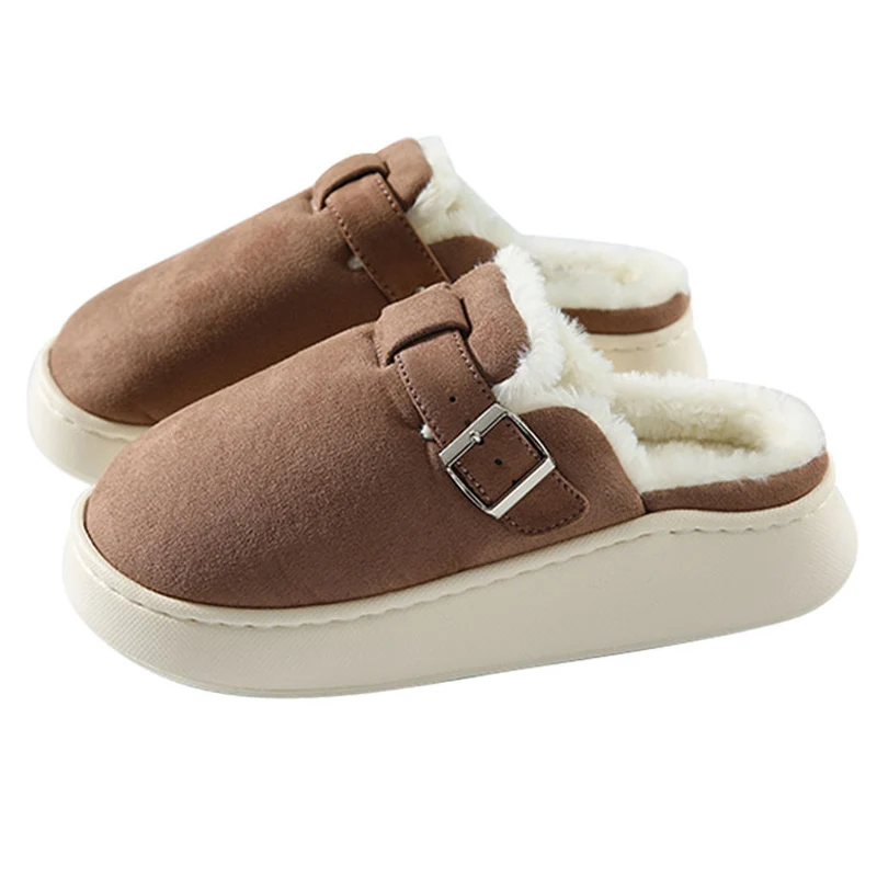 Winter Womens Soft Warm Slippers Antiskid Waterproof Platform House Cotton Indoor Outdoor Bedroom Couples Floor Shoes | Обувь