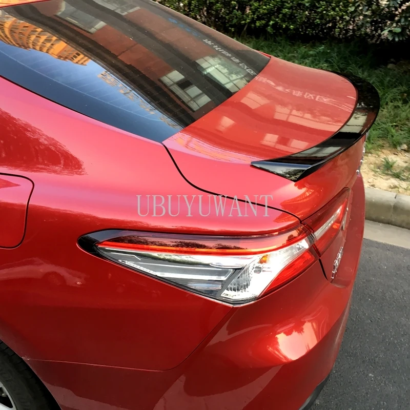 Черный Задний спойлер для Toyota Camry 2018 автомобильный стиль внешний высокое