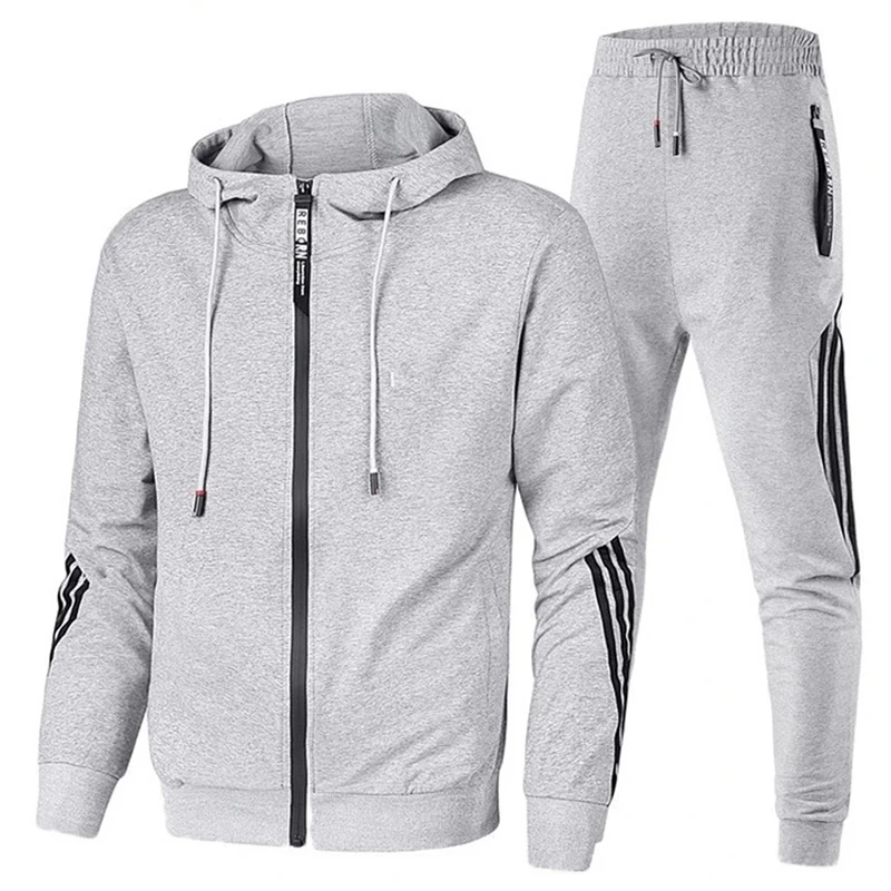 

2 pieces / set men's sportswear suit 2021 Chunqiu company new men's leisure sportswear men's fashion Sweatshirt + sports pants