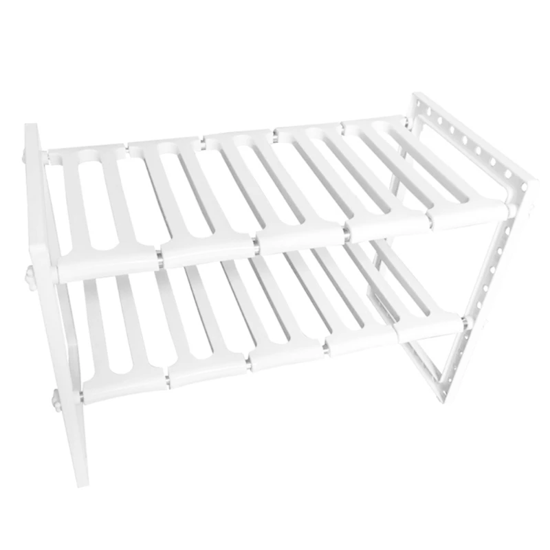 

1 set of adjustable kitchen storage rack under sink rack kitchenware storage box bathroom storage rack telescopic rack