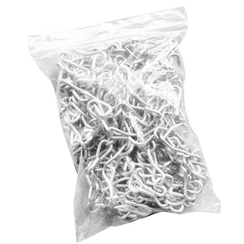 

2 Pieces Basketball Net Replacement Heavy Duty Outdoor Indoor Galvanized Steel Chain Basketball Net