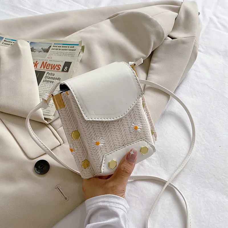 

Small Bags for Women Fashion Ladies Handbag Contrast Color Portable Shoulder Messenger Bag Mobile Phone Bag