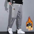 Мужские теплые облегающие джинсы Harlan, черные деловые модные утепленные джинсовые брюки с флисовой подкладкой, Стрейчевые брендовые штаны для мужчин, зима 2022