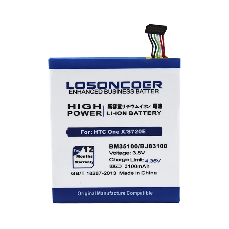 LOSONCOER Новые поступления 3100 мАч BM35100/BJ83100 батарея для htc One X S720e/One S Z520e G23 One S S720e Z520e Z520d S728e