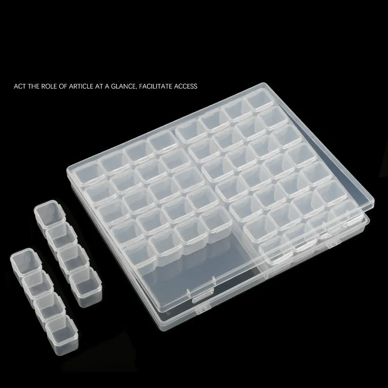 

56 Grids Dismountable for Diamond Embroidery Accessories Diamond Painting Storage Boxes Cross Stitch Cases Storage Organizer