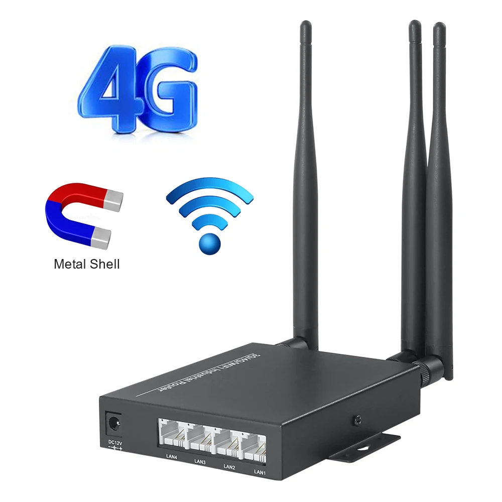 

3G 4G SIM Card Router 150Mbps Unlocked Wireless Cpe Router With Sim Card Slot 3pcs 5dbi Antenna For Wifi IP Security Camera