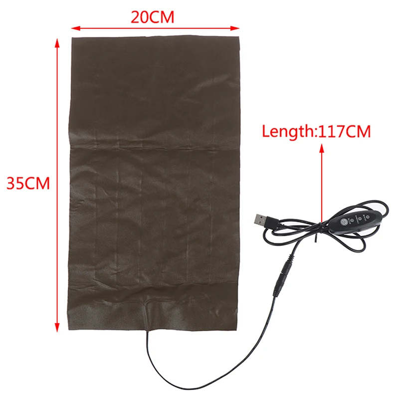 

5V 2A USB Pet Warmer Pad Heating Seat Electric Cloth Heater Adjustable 20x35cm