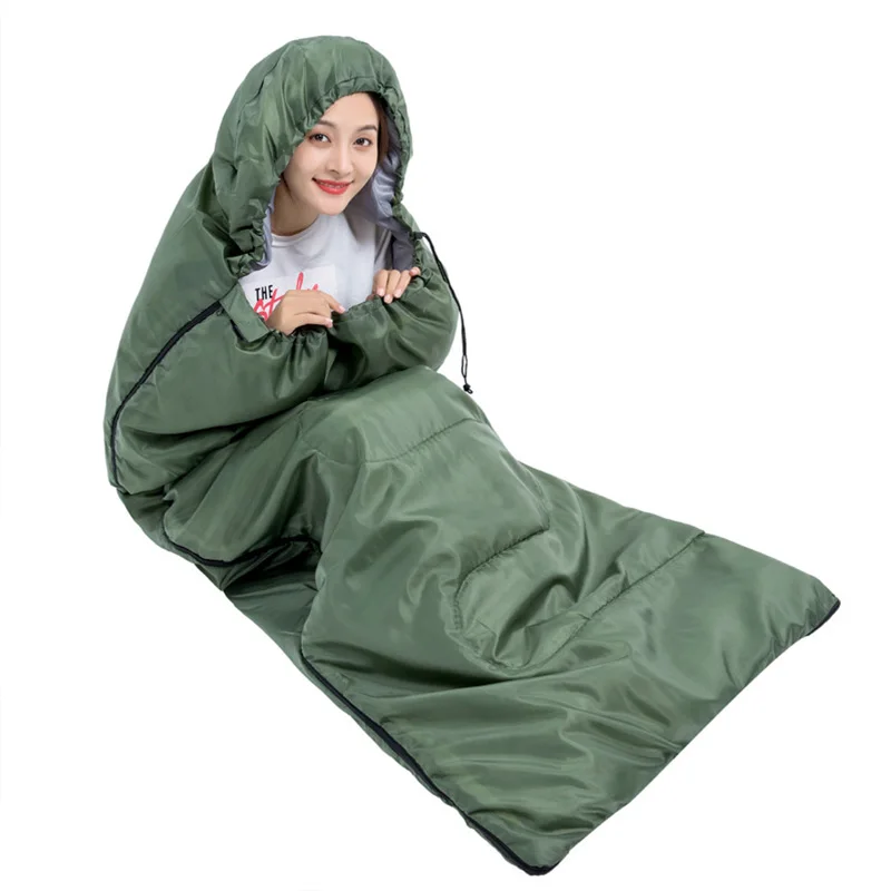 Спальный мешок для кемпинга легкий дышащий прямоугольный отдыха на открытом