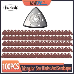 Набор лезвий для пилы NEWONE Starlock, треугольные Осциллирующие инструменты для полировки дерева, металла, керамики