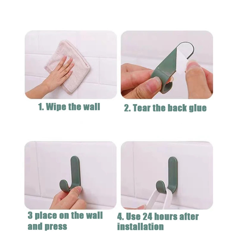 Крючки для полотенец пластиковые вешалки дверей самоклеящиеся настенные шляп и