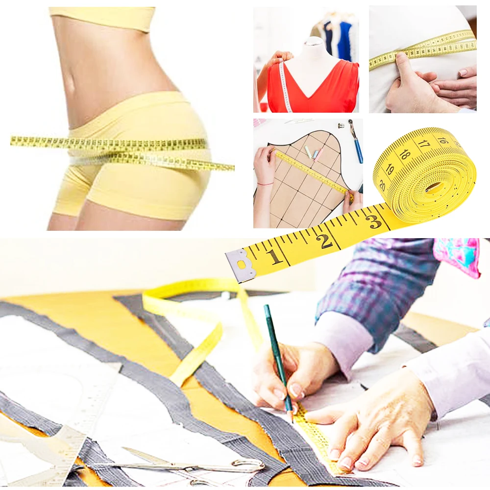Мягкая измерительная лента для шитья 120 дюйма 300 см|Швейные инструменты и