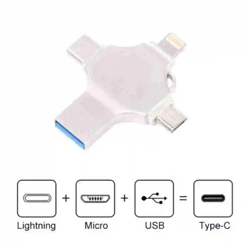 USB 3.0 флеш-накопитель для iPhone 7 iPad Android Type C Phone металлический OTG iFlash флэш-накопитель