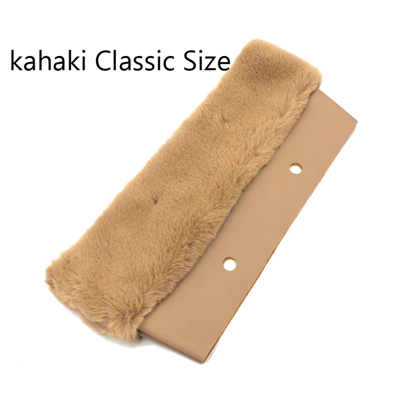 Unetome, новинка, плюшевая отделка для сумки, тепловое плюшевое украшение, мех, подходит для классической большой мини-сумки Obag, женская сумка - Цвет: Classic Khaki