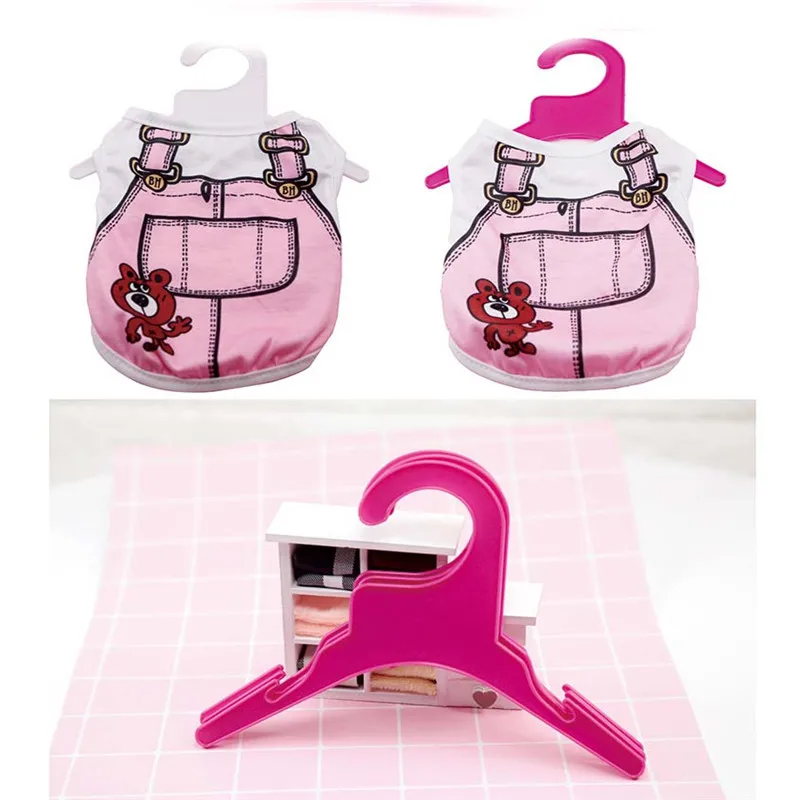 Белый красный пластиковый собачий щенок вешалка для одежды Вешалки маленьких и