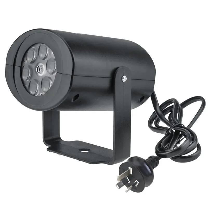 AU Plug Christmas Snow Laser Projector Outdoor LED Fairy Light Projection 12 Film Cards Holidays Wedding Christmas Decoration For Home - Emitting Color: AU Plug