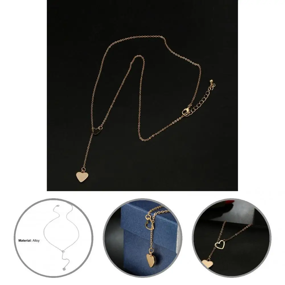 

Stylish Accessory Heart Pendant Clavicle Necklace for Valentine Day