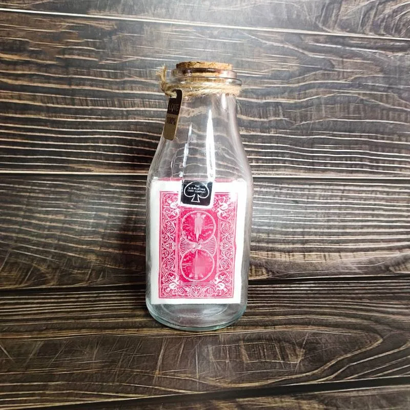 

Deck In A Bottle,Card Magic Props Illusions Close Up Magic Gimmick Magician Easy To Do Unique Potential Gift Celebrate Toys