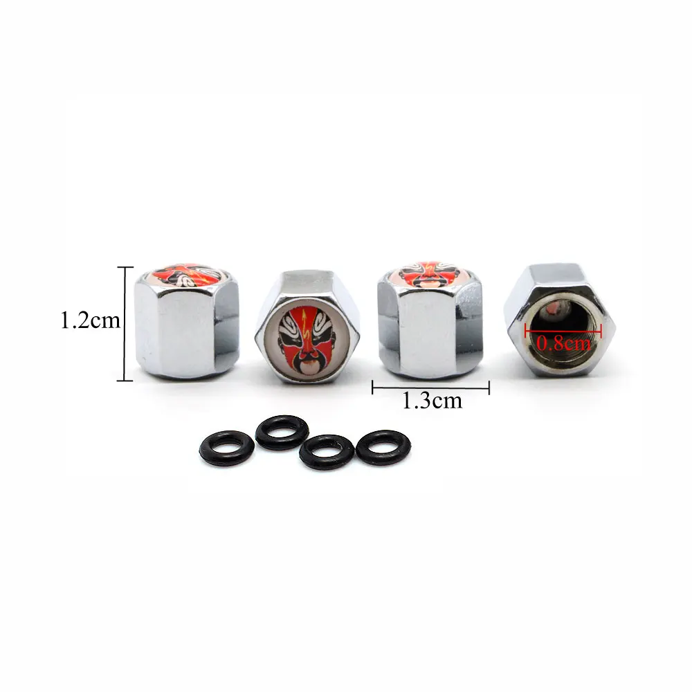 4 Pcs/Set Zinc Alloy Face Style Tire Valve Stem Cap Wheel Air Caps for Auto Cars | Автомобили и мотоциклы