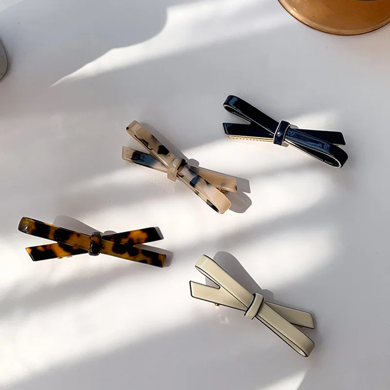 Модные женские заколки для волос простые элегантные ацетатные с утконосом