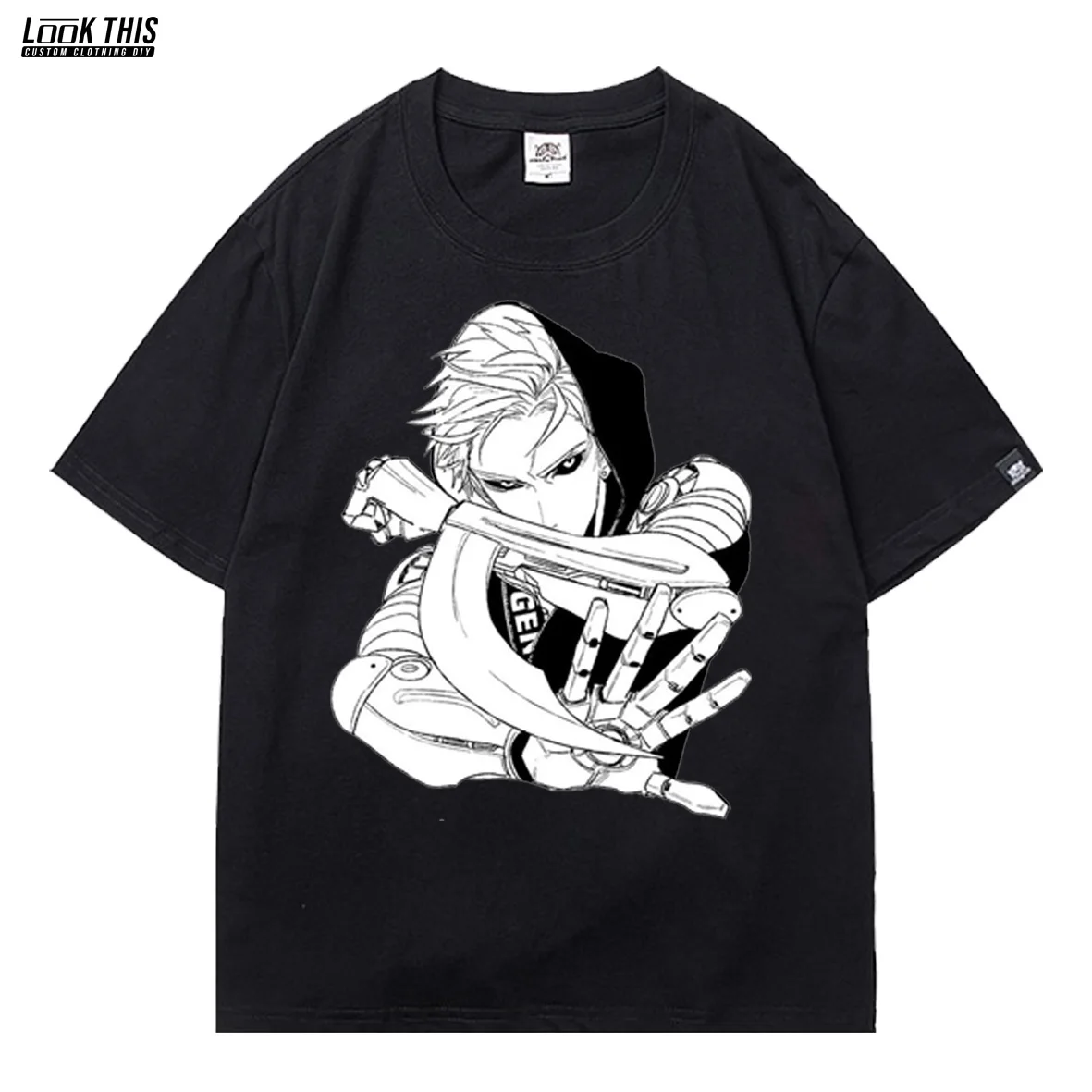 

Harajuku Anime One-Punch Man Print T Shirt Casual Clothing Cool Tee Tops Boys Teens 2021 Summer Short Sleeve Mens T-Shirts