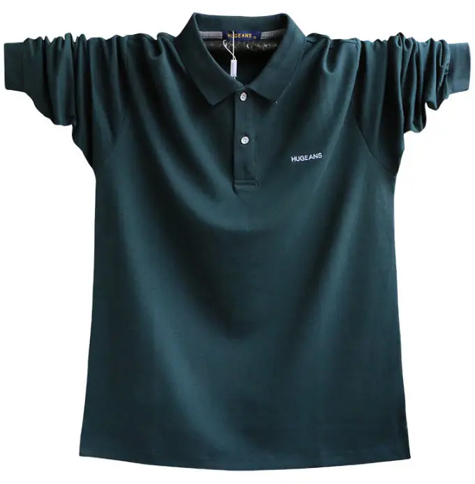 Новая мода плюс Размеры Для мужчин s Poloshirt Для мужчин хлопок рубашка поло Для мужчин с длинным рукавом Свободные тенниски мужской A5308