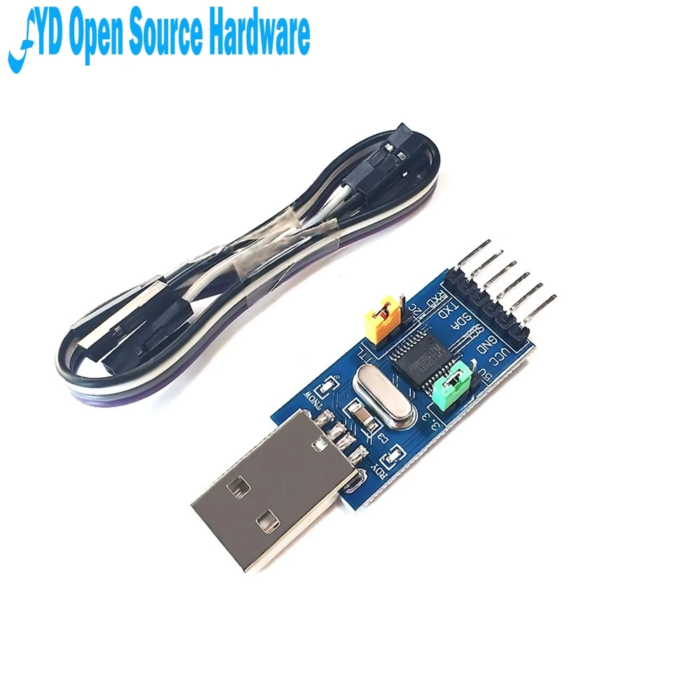 1 шт. CH341T два в одном модуль USB К I2C IIC UART к TTL одноchip последовательный порт