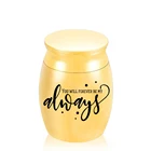 Памятная мини-урна для домашних животных, алюминиевая урна для кремации, пять цветов на выбор, маленькая урна для кремации