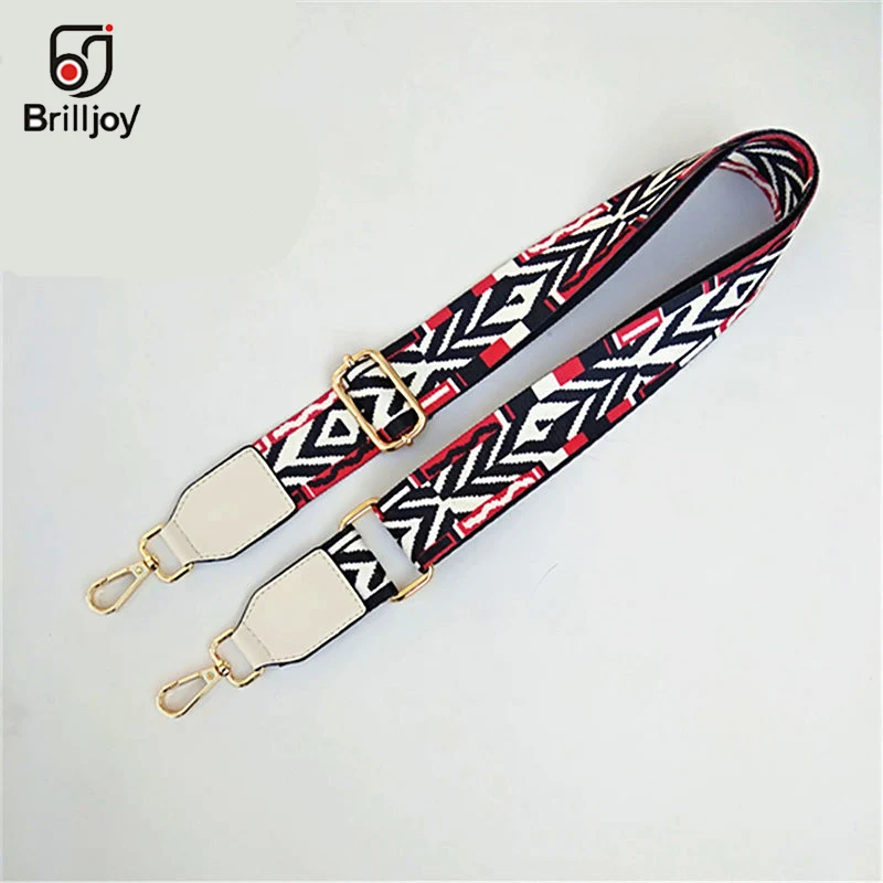 White 3,8 см широкие полосатые ремешки для сумок DIY аксессуары запасные части для сумок ремешки для сумок длинные ремешки ручка Золотая пряжка - Цвет: White