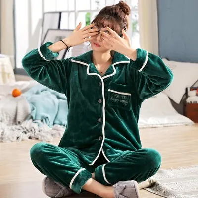 model 2 Большие размеры L-6XL, 7XL, 8XL, зимние женские плотные фланелевые комплекты для сна, женские Лоскутные коралловые флисовые мужские большие пижамы, теплые комплекты, 24 цвета - Цвет: model 2